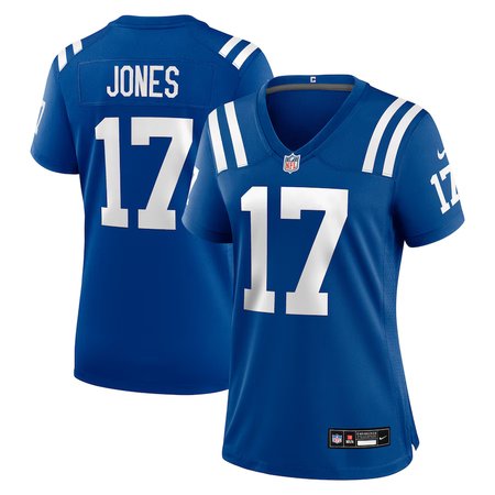Women's Indianapolis Colts #17 Daniel Jones Royal Game Jersey Women's Indianapolis Colts #17 Daniel Jones Royal Game Jersey