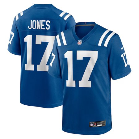 Men's Indianapolis Colts #17 Daniel Jones Royal Game Jersey