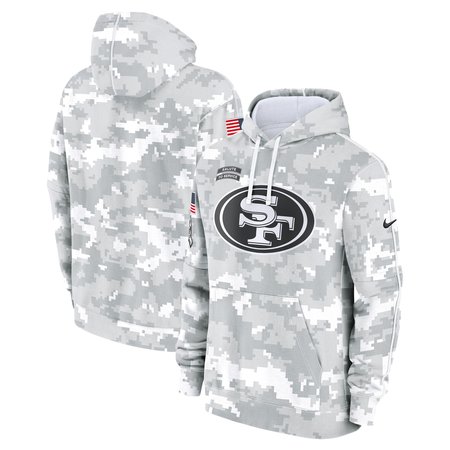 Men's San Francisco 49ers Nike Arctic Camo 2024 Salute to Service Club Fleece Pullover Hoodie Men's San Francisco 49ers Nike Arctic Camo 2024 Salute to Service Club Fleece Pullover Hoodie