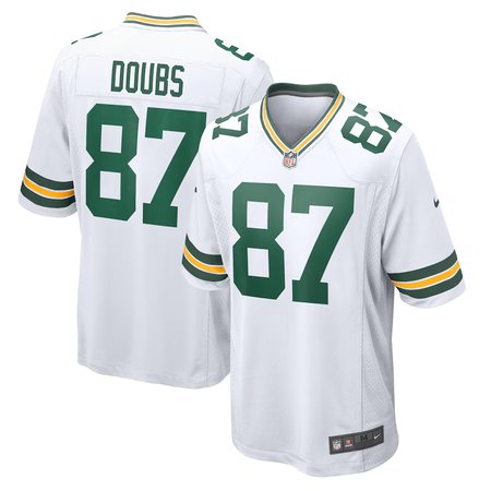 Youth Green Bay Packers #87 Romeo Doubs Nike White Game Player Jersey