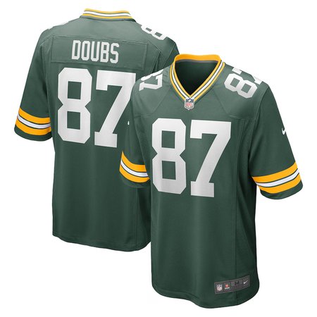 Youth Green Bay Packers #87 Romeo Doubs Nike Green Game Player Jersey