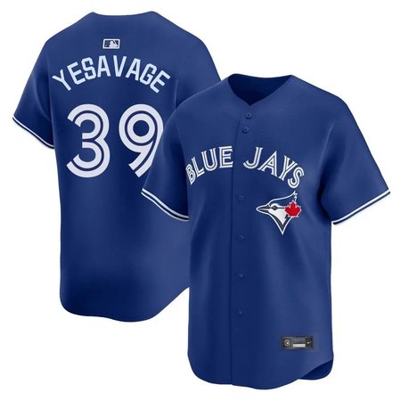Youth Toronto Blue Jays #39 Trey Yesavage Nike Powder Royal Alternate Limited Jersey