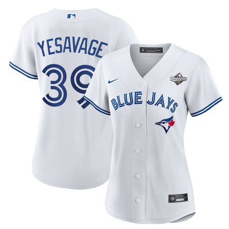 Women's Toronto Blue Jays #39 Trey Yesavage 2025 World Series White Alternate Limited Jersey