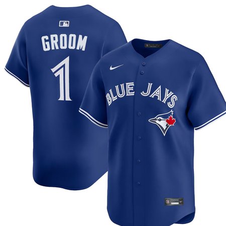 Youth Toronto Blue Jays Nike #1 Groom Royal Home Replica Jersey