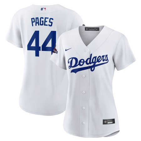 Women's Los Angeles Dodgers Andy Pages Nike White 2024 World Series Champions Home Replica Player Jersey Women's Los Angeles Dodgers Andy Pages Nike White 2024 World Series Champions Home Replica Player Jersey