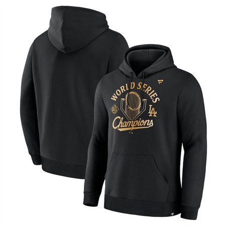 Men's Los Angeles Dodgers Black 2025 World Series Champions Locker Room Parade Hoodie