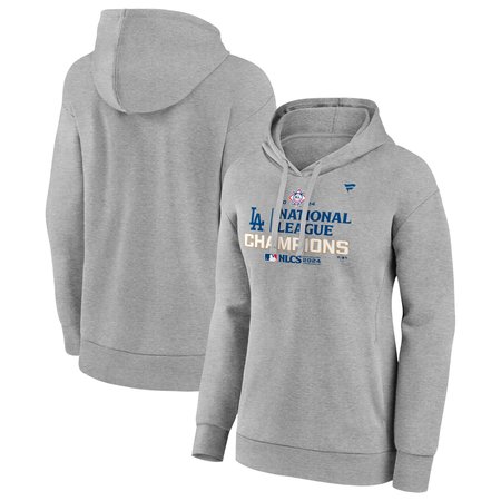 Women's Los Angeles Dodgers Heather Gray 2024 World Series Champions Hoodie Women's Los Angeles Dodgers Heather Gray 2024 World Series Champions Hoodie