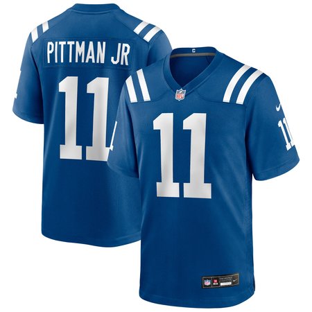 Men's Indianapolis Colts #11 Michael Pittman Jr. Royal Team Game Jersey
