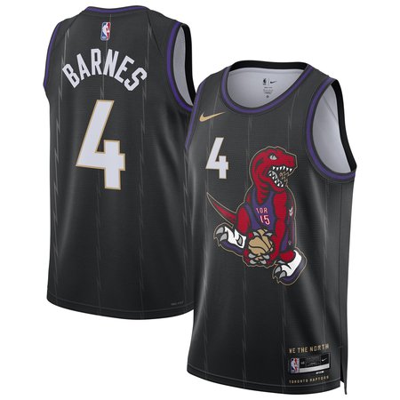 Unisex Toronto Raptors Scottie Barnes Nike Black 2024/25 Swingman Player Jersey - City Edition Unisex Toronto Raptors Scottie Barnes Nike Black 2024/25 Swingman Player Jersey - City Edition