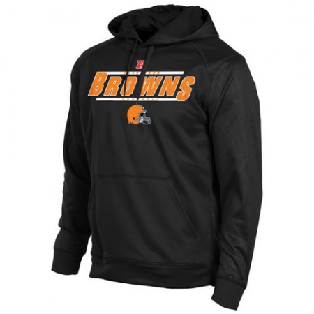 Cleveland Browns Historic Logo Synthetic Hoodie Sweatshirt Black