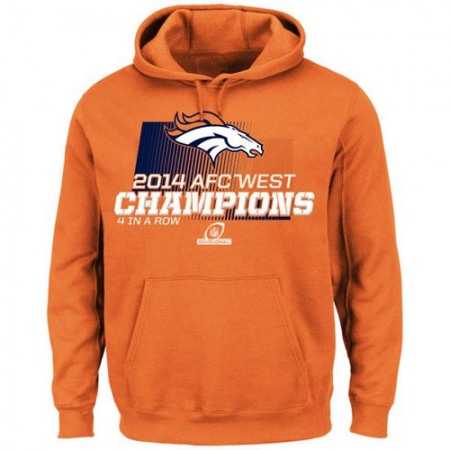 Denver Broncos 2014 AFC West Division Champions Hoodie Orange