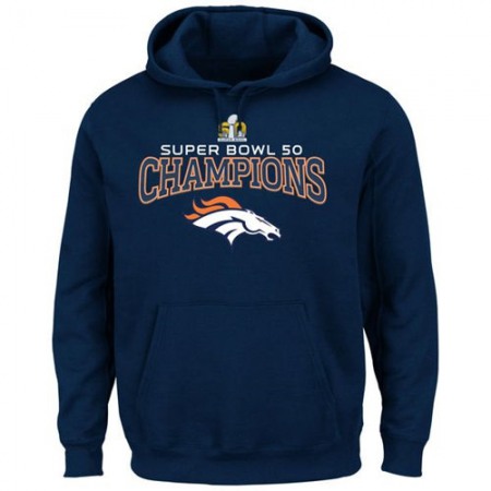 Denver Broncos Big & Tall Super Bowl 50 Champions Choice VIII Pullover Hoodie Navy