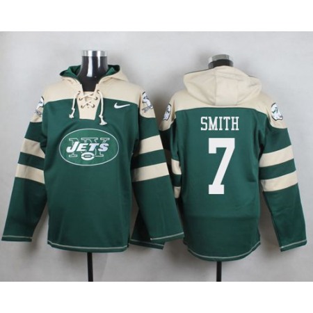 Nike Jets #7 Geno Smith Green Player Pullover NFL Hoodie