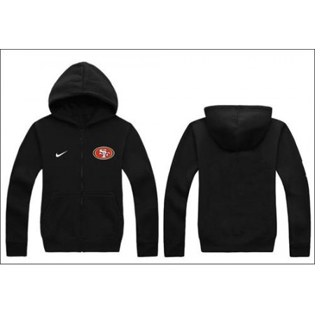 San Francisco 49ers Authentic Logo Hoodie Black