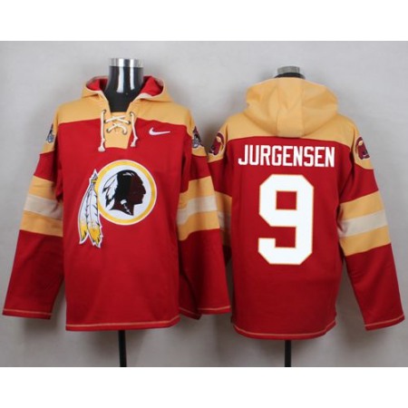 Nike Redskins #9 Sonny Jurgensen Burgundy Red Player Pullover NFL Hoodie