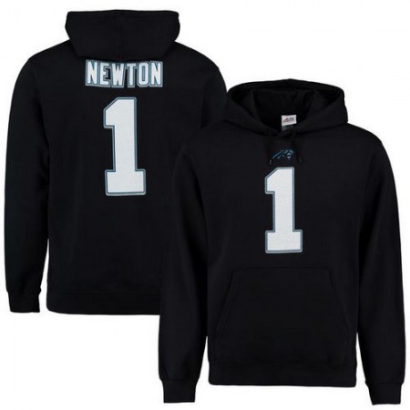 Panthers #1 Cam Newton Black Eligible Receiver II Name & Number NFL Hoodie
