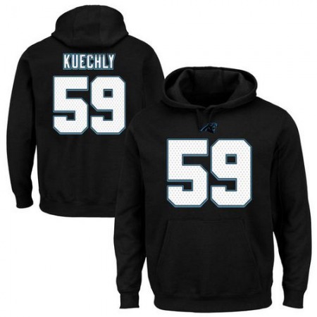 Panthers #59 Luke Kuechly Black Eligible Receiver II Name & Number NFL Hoodie