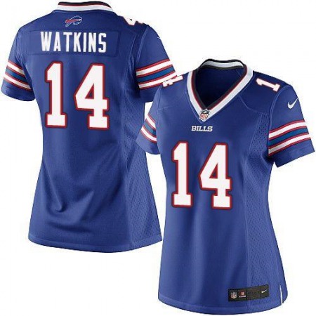 Bills #14 Sammy Watkins Royal Blue Team Color Women's Stitched NFL Limited Jersey