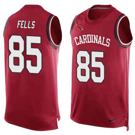 Cardinals #85 Darren Fells Red Team Color Men's Stitched NFL Limited Tank Top Jersey