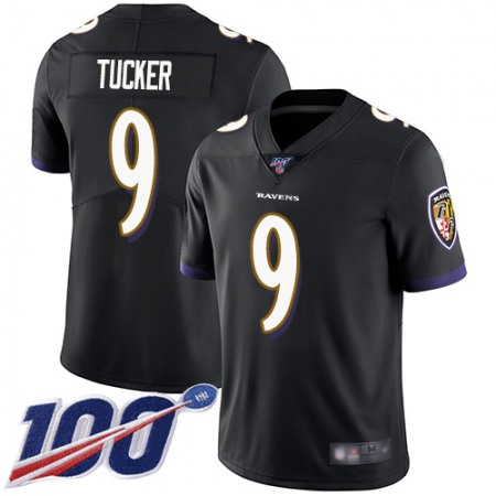 Men's Baltimore Ravens #9 Justin Tucker Black 2019 100th Season Vapor Untouchable Limited NFL Jersey Men's Baltimore Ravens #9 Justin Tucker Black 2019 100th Season Vapor Untouchable Limited NFL Jersey