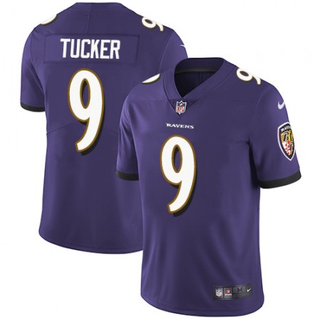 Men's Baltimore Ravens #9 Justin Tucker Purple NFL Vapor Untouchable Limited Jersey Men's Baltimore Ravens #9 Justin Tucker Purple NFL Vapor Untouchable Limited Jersey