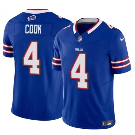 Men's Buffalo Bills #4 James Cook Blue 2023 F.U.S.E. Vapor Untouchable Limited Stitched Football Jersey Men's Buffalo Bills #4 James Cook Blue 2023 F.U.S.E. Vapor Untouchable Limited Stitched Football Jersey