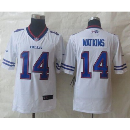 Bills #14 Sammy Watkins White Men's Stitched NFL New Limited Jersey
