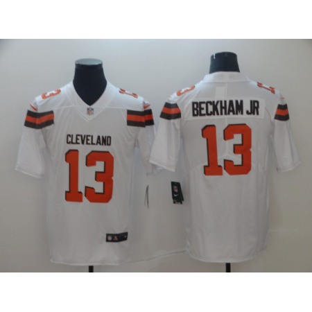 Men's Cleveland Browns #13 Odell Beckham Jr. White Vapor Untouchable Limited Stitched NFL Jersey Men's Cleveland Browns #13 Odell Beckham Jr. White Vapor Untouchable Limited Stitched NFL Jersey
