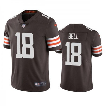 Men's Cleveland Browns #18 David Bell Brown Vapor Untouchable Limited Stitched Jersey Men's Cleveland Browns #18 David Bell Brown Vapor Untouchable Limited Stitched Jersey