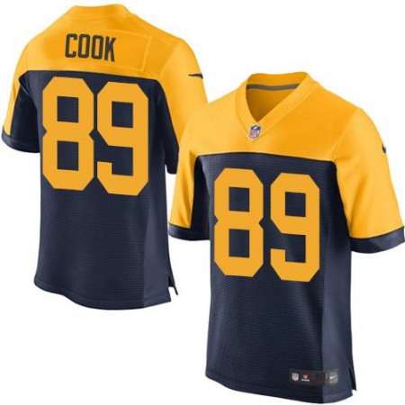 Packers #89 Jared Cook Navy Blue Alternate Men's Stitched NFL New Elite Jersey