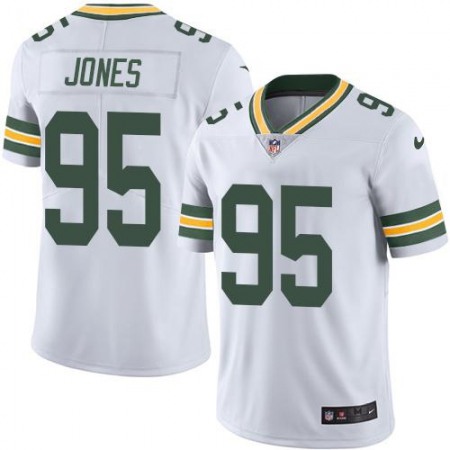 Packers #95 Datone Jones White Men's Stitched NFL Limited Rush Jersey