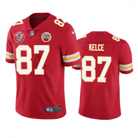 Men's Kansas City Chiefs #87 Travis Kelce Red 2019 60th Anniversary Limited Stitched NFL Jersey Men's Kansas City Chiefs #87 Travis Kelce Red 2019 60th Anniversary Limited Stitched NFL Jersey