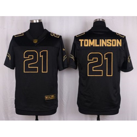 Nike Chargers #21 LaDainian Tomlinson Black Men's Stitched NFL Elite Pro Line Gold Collection Jersey Nike Chargers #21 LaDainian Tomlinson Black Men's Stitched NFL Elite Pro Line Gold Collection Jersey