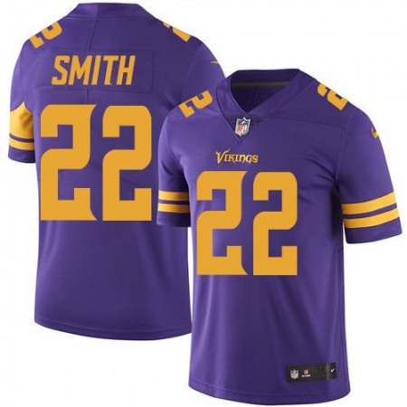 Vikings #22 Harrison Smith Purple Men's Stitched NFL Limited Rush Jersey