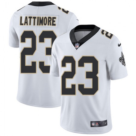 Men's New Orleans Saints #23 Marshon Lattimore White Vapor Untouchable Limited Stitched NFL Jersey Men's New Orleans Saints #23 Marshon Lattimore White Vapor Untouchable Limited Stitched NFL Jersey