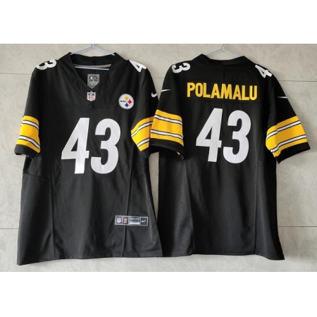 Men's Pittsburgh Steelers #43 Troy Polamalu Black 2023 F.U.S.E. Vapor Untouchable Limited Jersey Men's Pittsburgh Steelers #43 Troy Polamalu Black 2023 F.U.S.E. Vapor Untouchable Limited Jersey