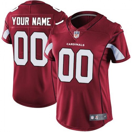 Women's Arizona Cardinals Customized Red Vapor Untouchable Stitched Limited Jersey(Run Small