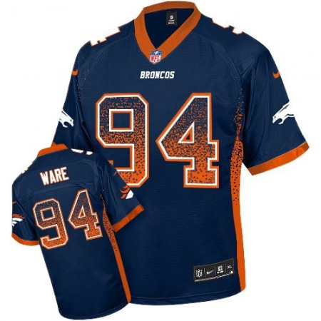 Broncos #94 DeMarcus Ware Blue Alternate Youth Stitched NFL Elite Drift Fashion Jersey