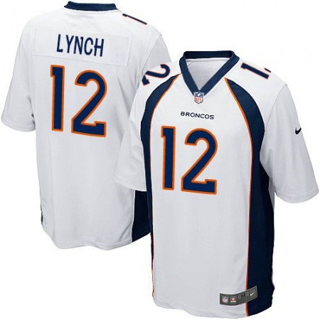 Broncos #12 Paxton Lynch White Youth Stitched NFL New Elite Jersey