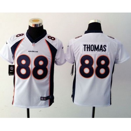 Broncos #88 Demaryius Thomas White Youth Stitched NFL Elite Jersey