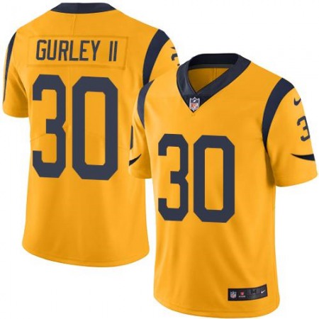 Rams #30 Todd Gurley II Gold Youth Stitched NFL Limited Rush Jersey