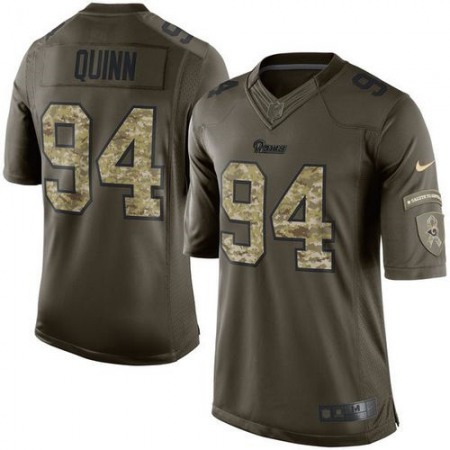 Rams #94 Robert Quinn Green Youth Stitched NFL Limited Salute to Service Jersey