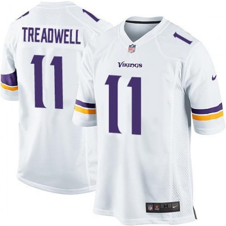 Vikings #11 Laquon Treadwell White Youth Stitched NFL Elite Jersey