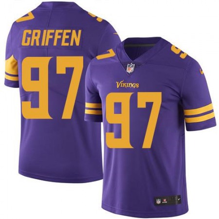 Vikings #97 Everson Griffen Purple Youth Stitched NFL Limited Rush Jersey