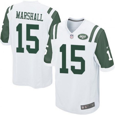Nike Jets #15 Brandon Marshall White Youth Stitched NFL Elite Jersey