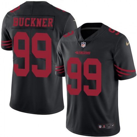 49ers #99 DeForest Buckner Black Youth Stitched NFL Limited Rush Jersey