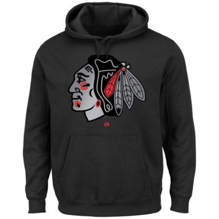 Chicago Blackhawks Game Reflex Pullover Hoodie Black