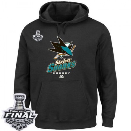 San Jose Sharks Critical Victory VIII Pullover 2016 Stanley Cup Final Patch Hoodie Black
