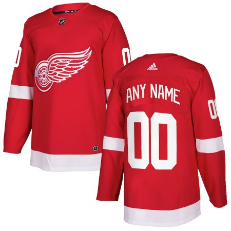 Men's Adidas Detroit Red Wings Custom Authentic Red Home Stitched NHL Jersey